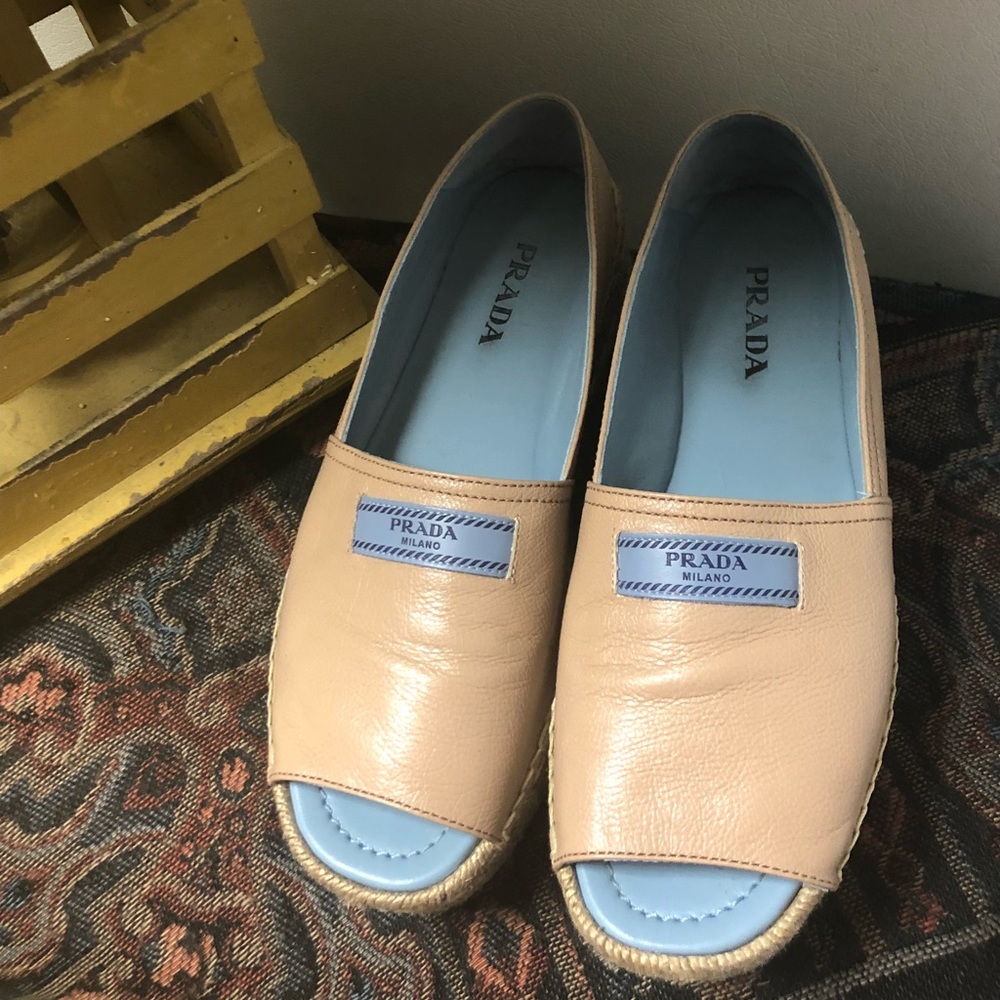Prada Double Sole Espadrille Sandal NWOT